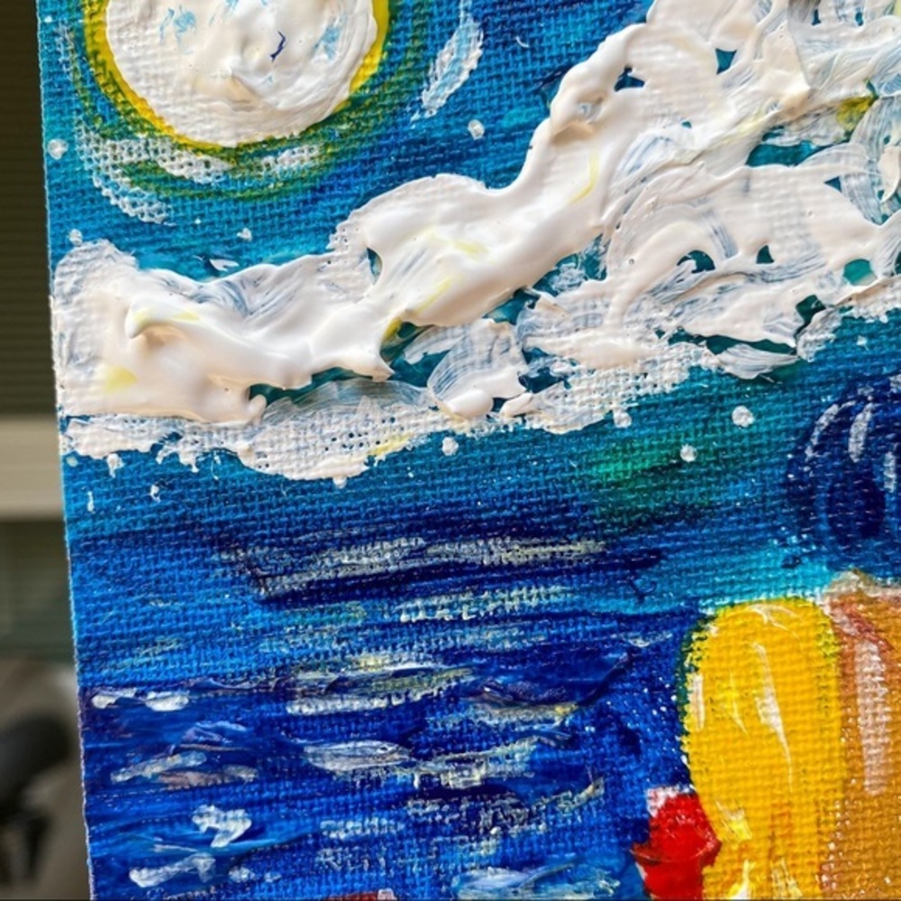 Loving Couple Painting Romantic Original Art Impas - Picture 7 of 11